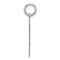 Sterling Silver Large Satin Number 7 Charm Pendant Jewerly 25mm x 11mm
